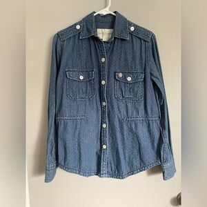 Obey Blue Button Down Shirt